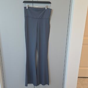 Edikted High-Waist Flare Pants in Charcoal